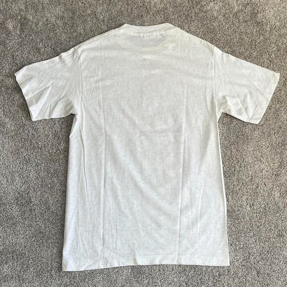 Men's White and Grey T-shirt - Picture 4 of 4